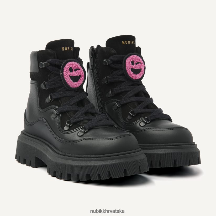 cipele Nubikk fae montagne jr čizme djeca crno PBP6TP234