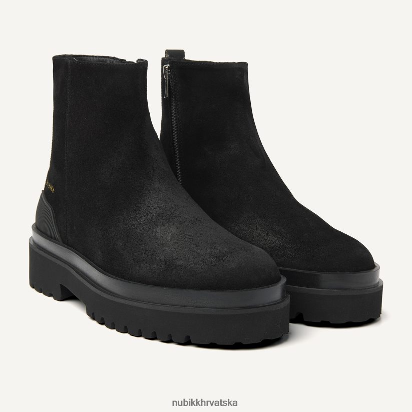 cipele Nubikk ethan nolan čizme od brušene kože muškarci crno PBP6TP10
