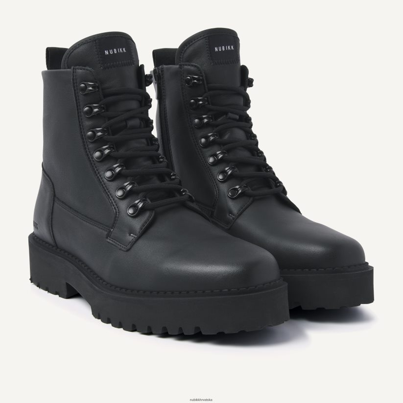 cipele Nubikk logan lučke čizme muškarci crno PBP6TP83