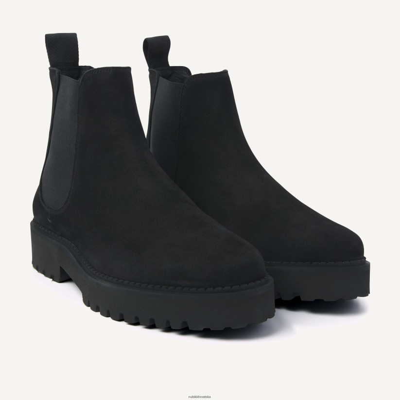 cipele Nubikk logan rai chelsea čizme muškarci crno PBP6TP7