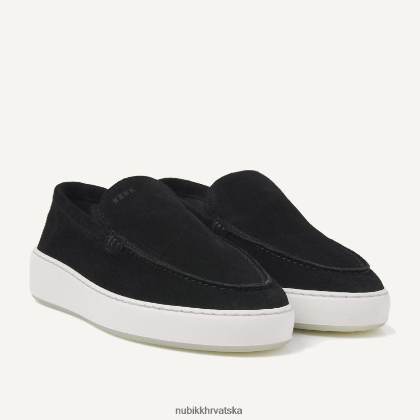 cipele Nubikk jiro mio natikače muškarci crno PBP6TP64