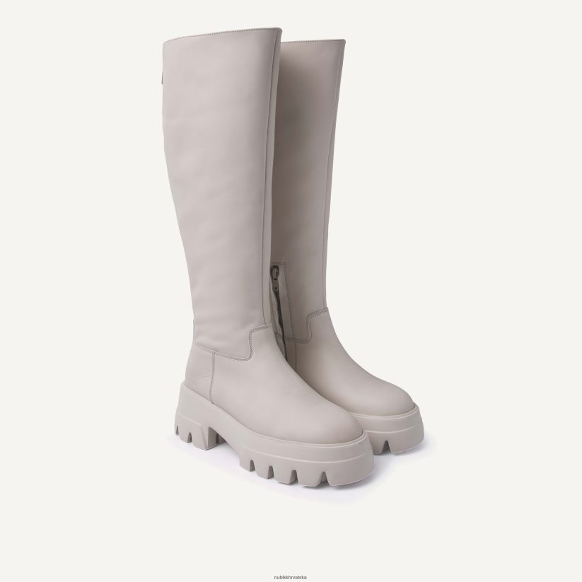 cipele Nubikk flore čizme s patentnim zatvaračem žene bež PBP6TP199