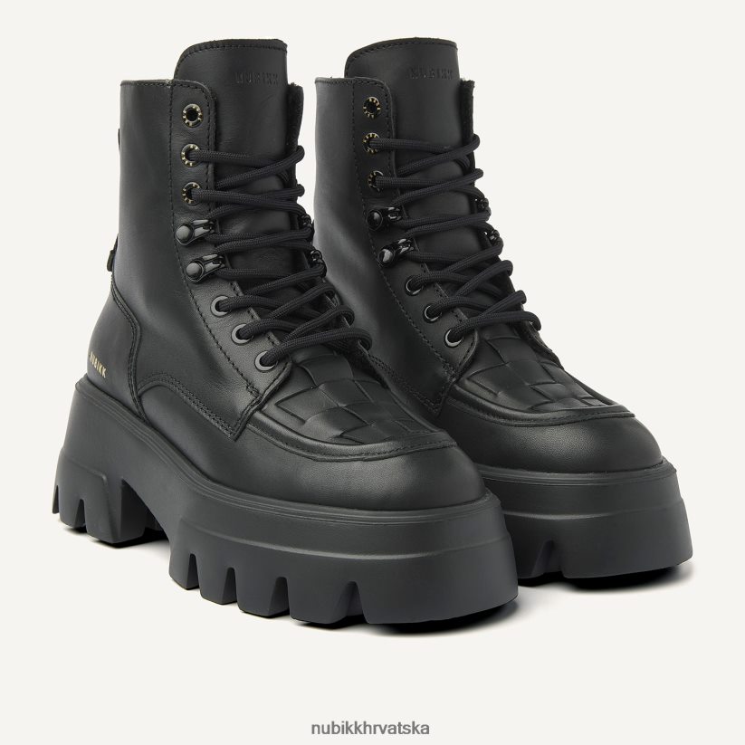 cipele Nubikk flore sauvage krznene čizme žene crno PBP6TP164