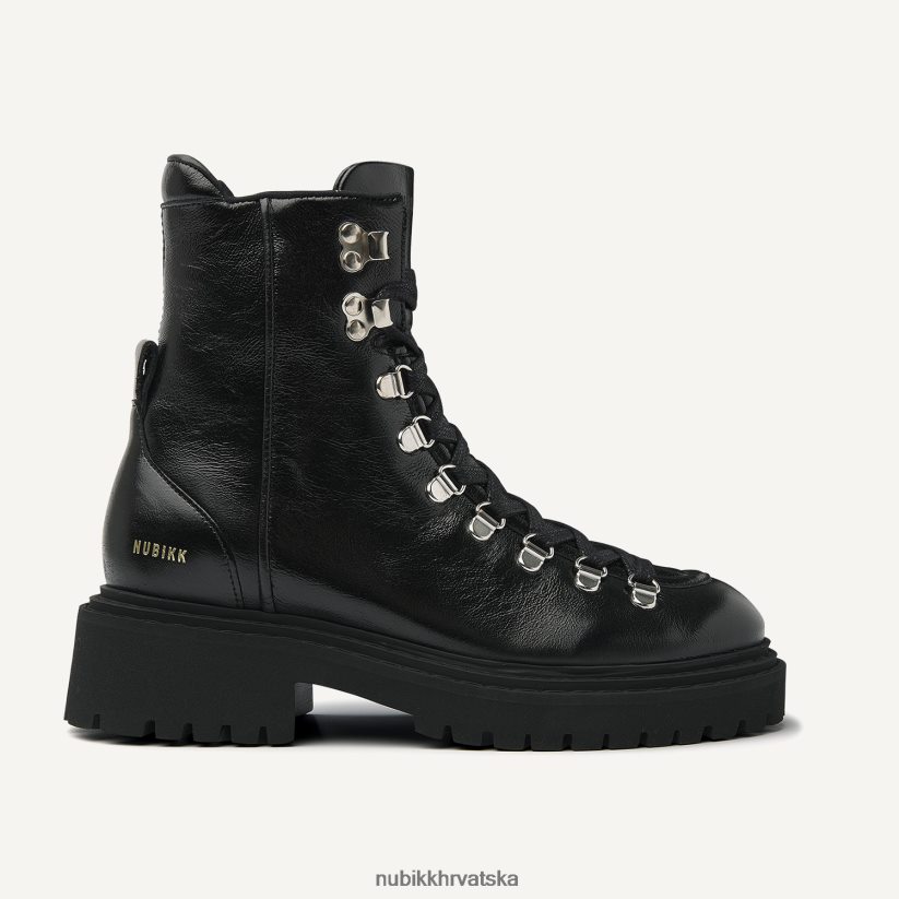 cipele Nubikk frankie planinske lakirane čizme žene crno PBP6TP96