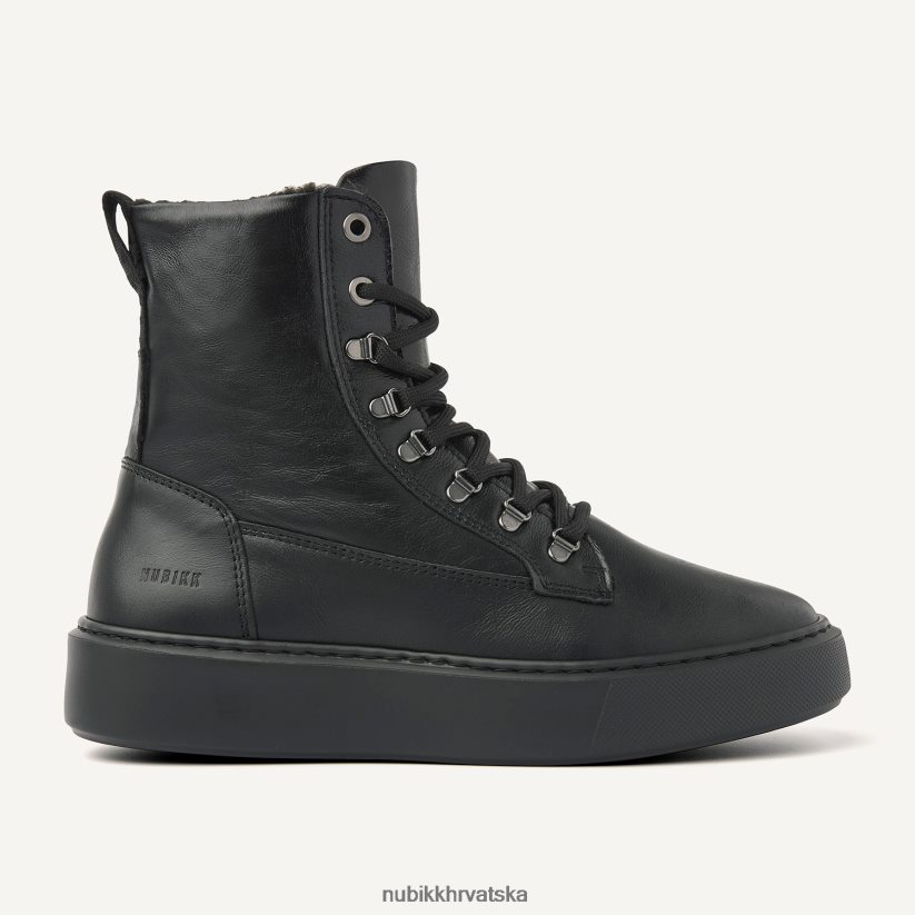 cipele Nubikk vince dunya krznene lakirane čizme žene crno PBP6TP159