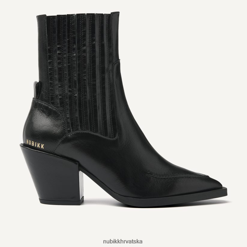 cipele Nubikk liv boa lakirane čizme žene crno PBP6TP92