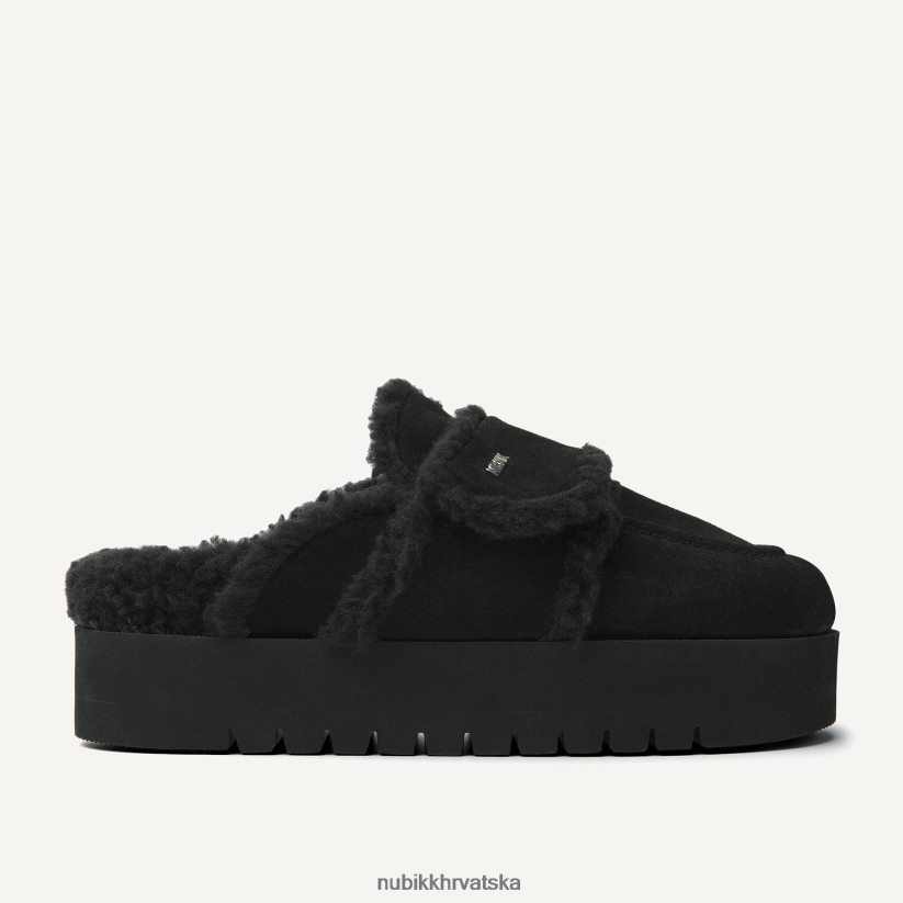 cipele Nubikk teddy zdepaste gavranove papuče žene crno PBP6TP99