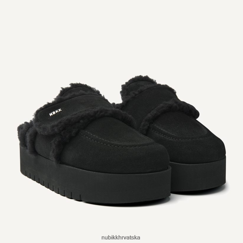 cipele Nubikk teddy zdepaste gavranove papuče žene crno PBP6TP99