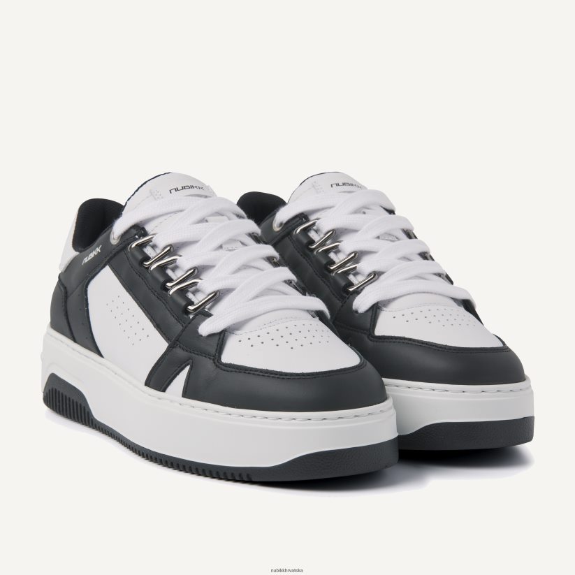 cipele Nubikk basket tenisice s buktonom žene crno PBP6TP118