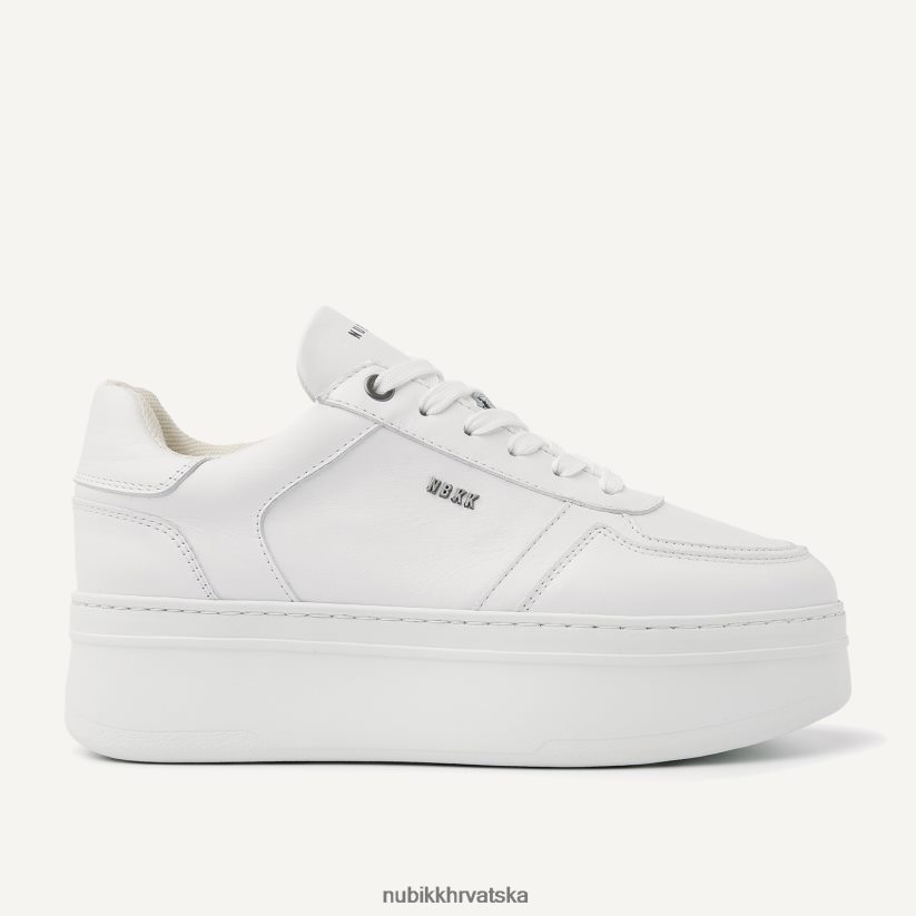 cipele Nubikk bayou tenisice s platformom žene bijela PBP6TP113