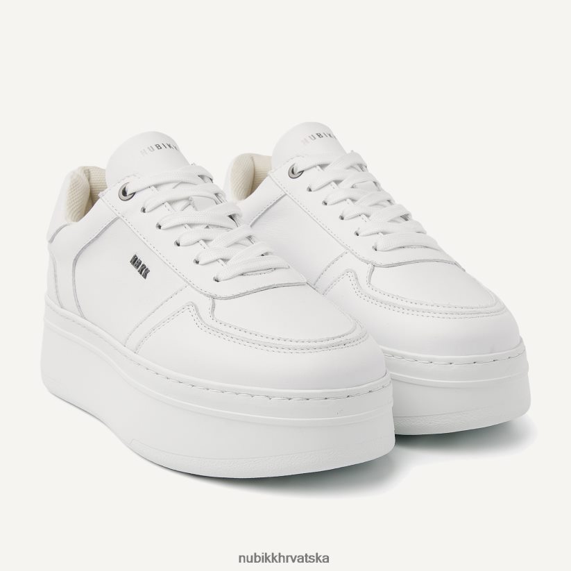 cipele Nubikk bayou tenisice s platformom žene bijela PBP6TP113
