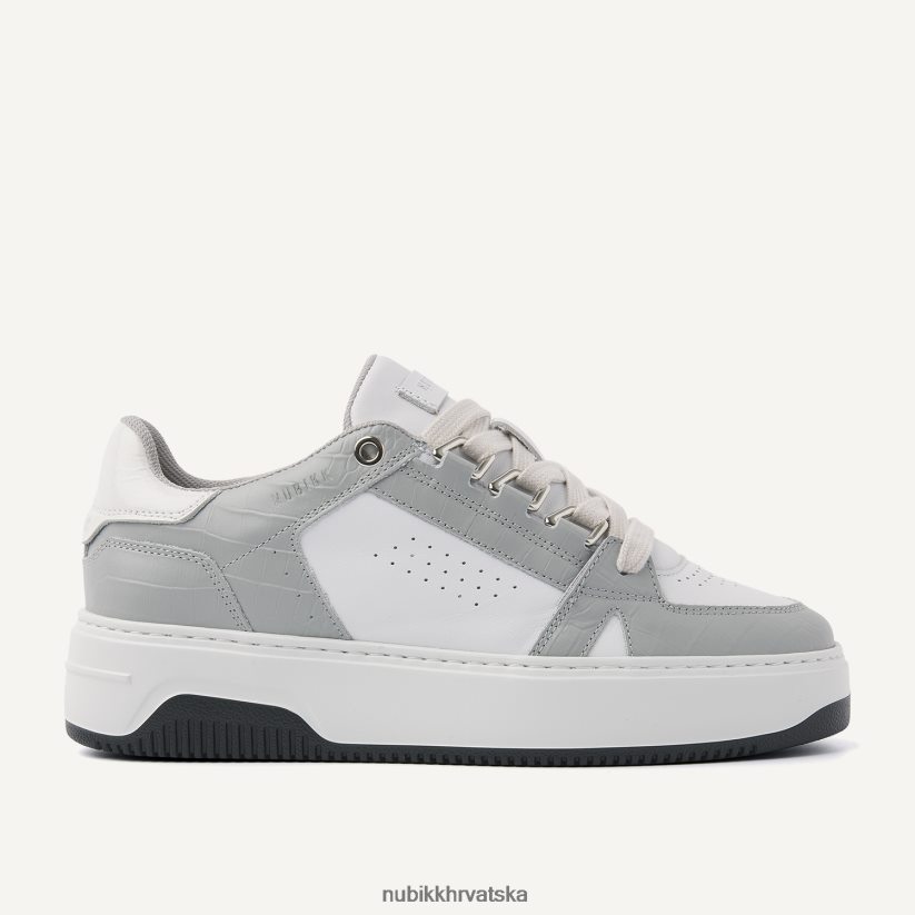 cipele Nubikk košarica buxton sive tenisice žene bijela PBP6TP117