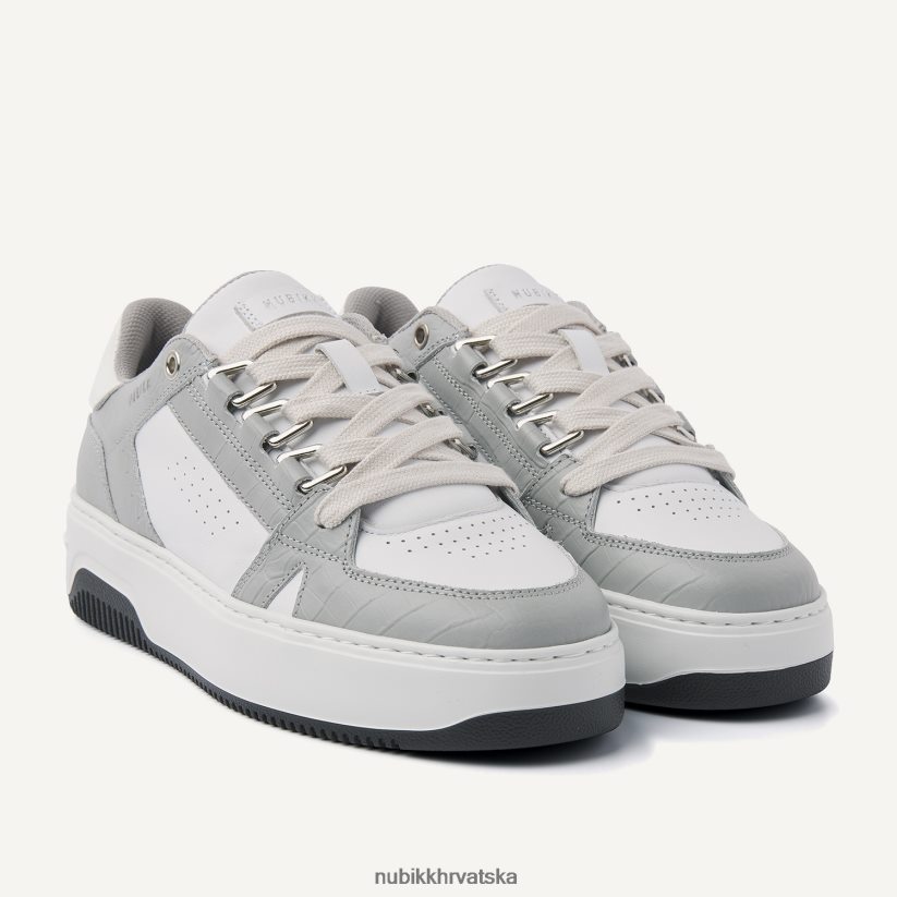 cipele Nubikk košarica buxton sive tenisice žene bijela PBP6TP117