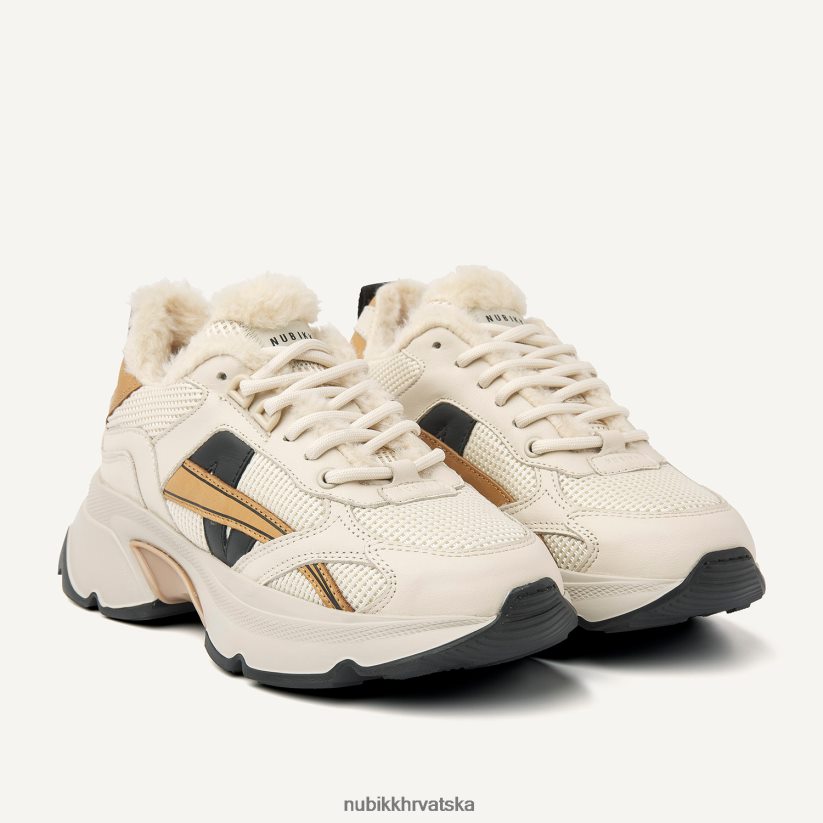 cipele Nubikk ross nomad krznene tenisice žene bež PBP6TP127