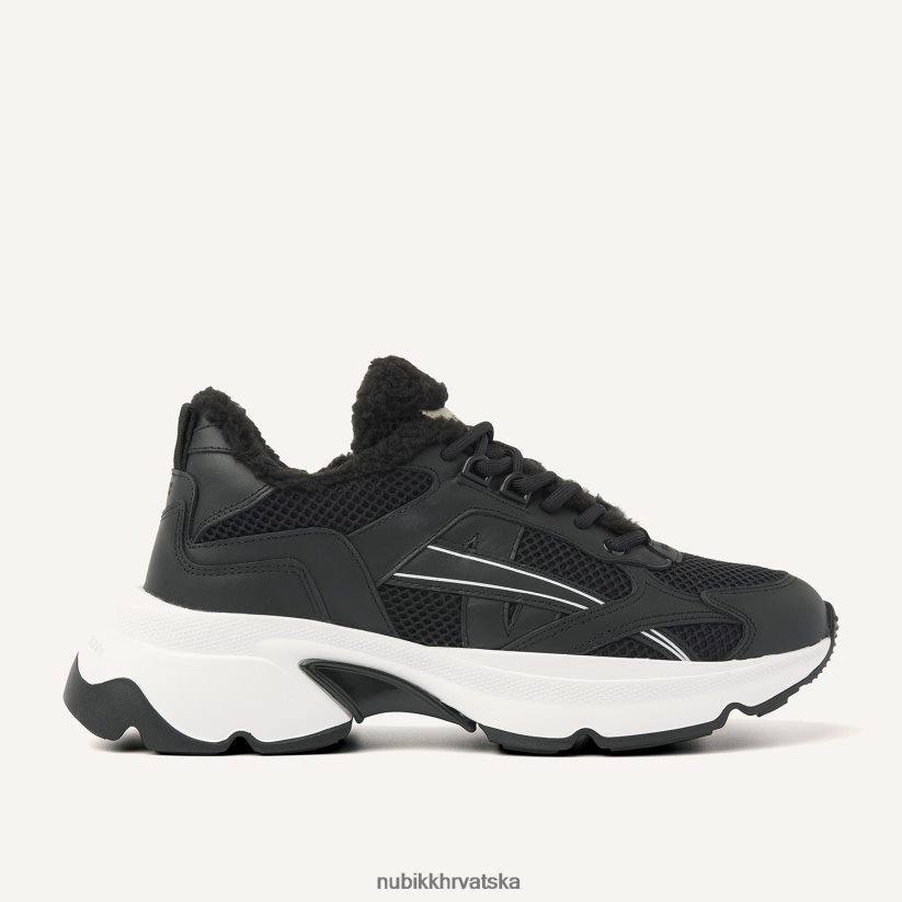cipele Nubikk ross nomad krznene tenisice žene crno PBP6TP128