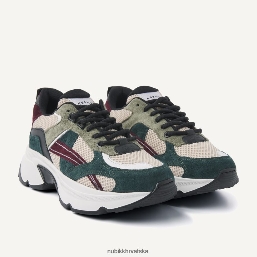 cipele Nubikk ross nomad tenisice žene tamnozelene PBP6TP129