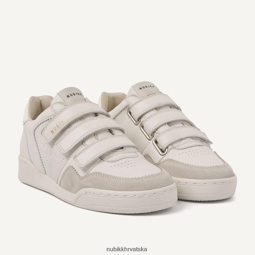 cipele Nubikk tenisice s remenčićima borovnice žene prljavo bijelo PBP6TP111